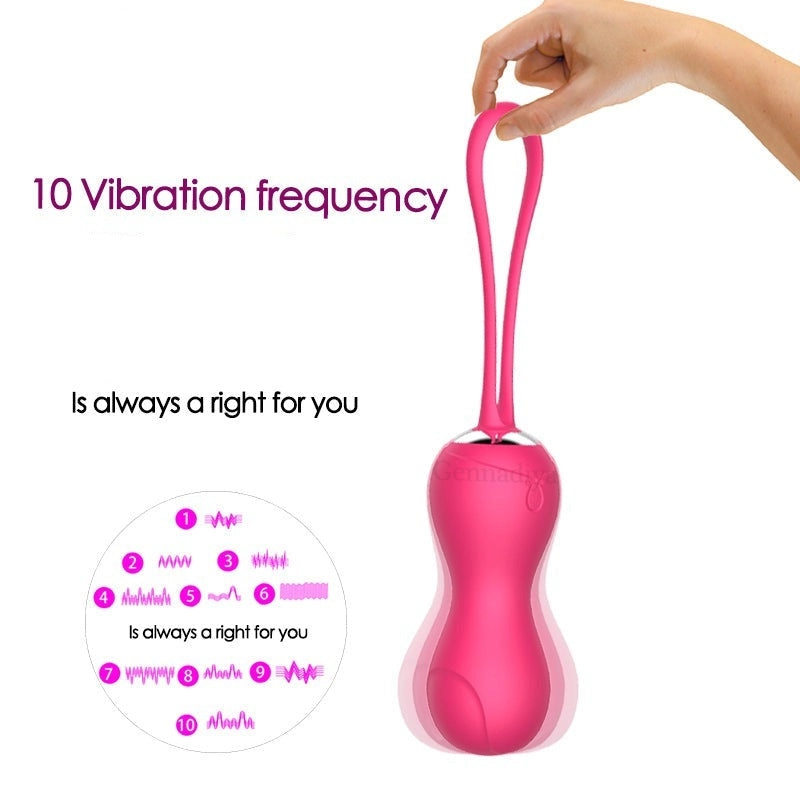 10 Speed Vibrating Egg Kegel Ball Egg Exercise Vagina Tighten Vibrator G Spot Vagina Massager for Women