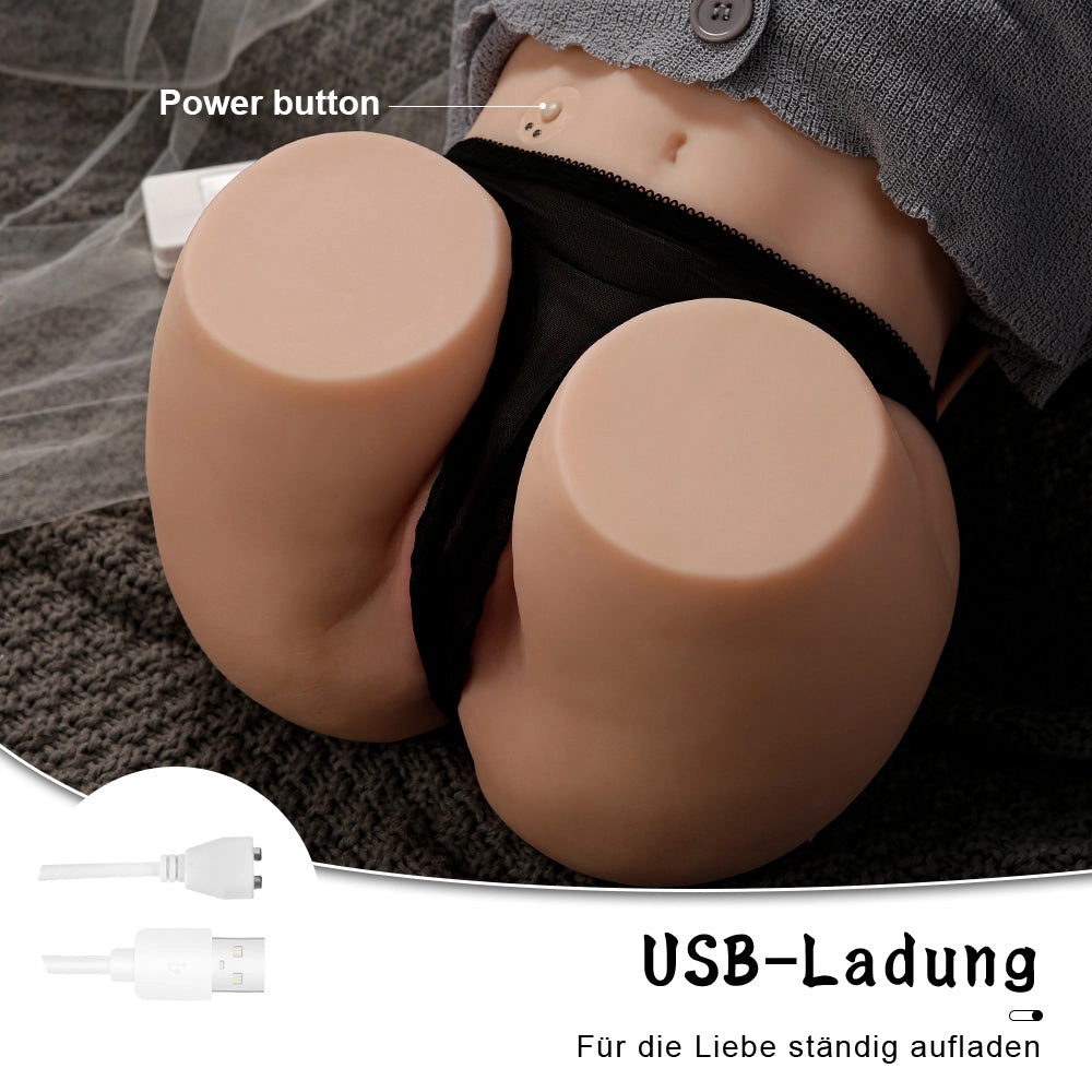 14.3LB Realistic Sex Doll with Suction & Vibration