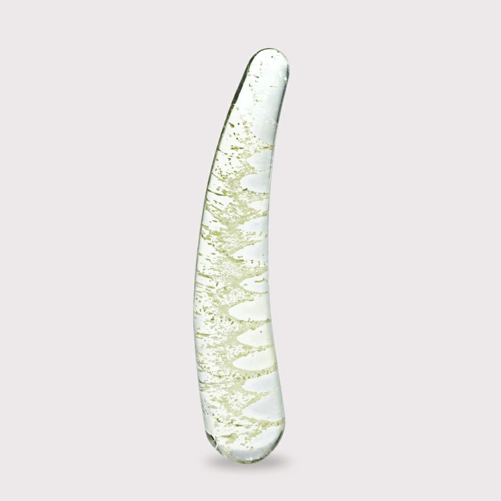 6.7 Inch Glow in the Dark Glass Dildo
