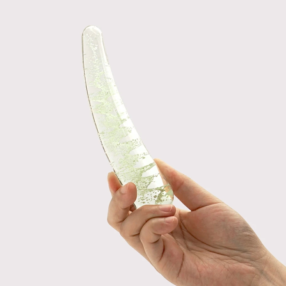 6.7 Inch Glow in the Dark Glass Dildo