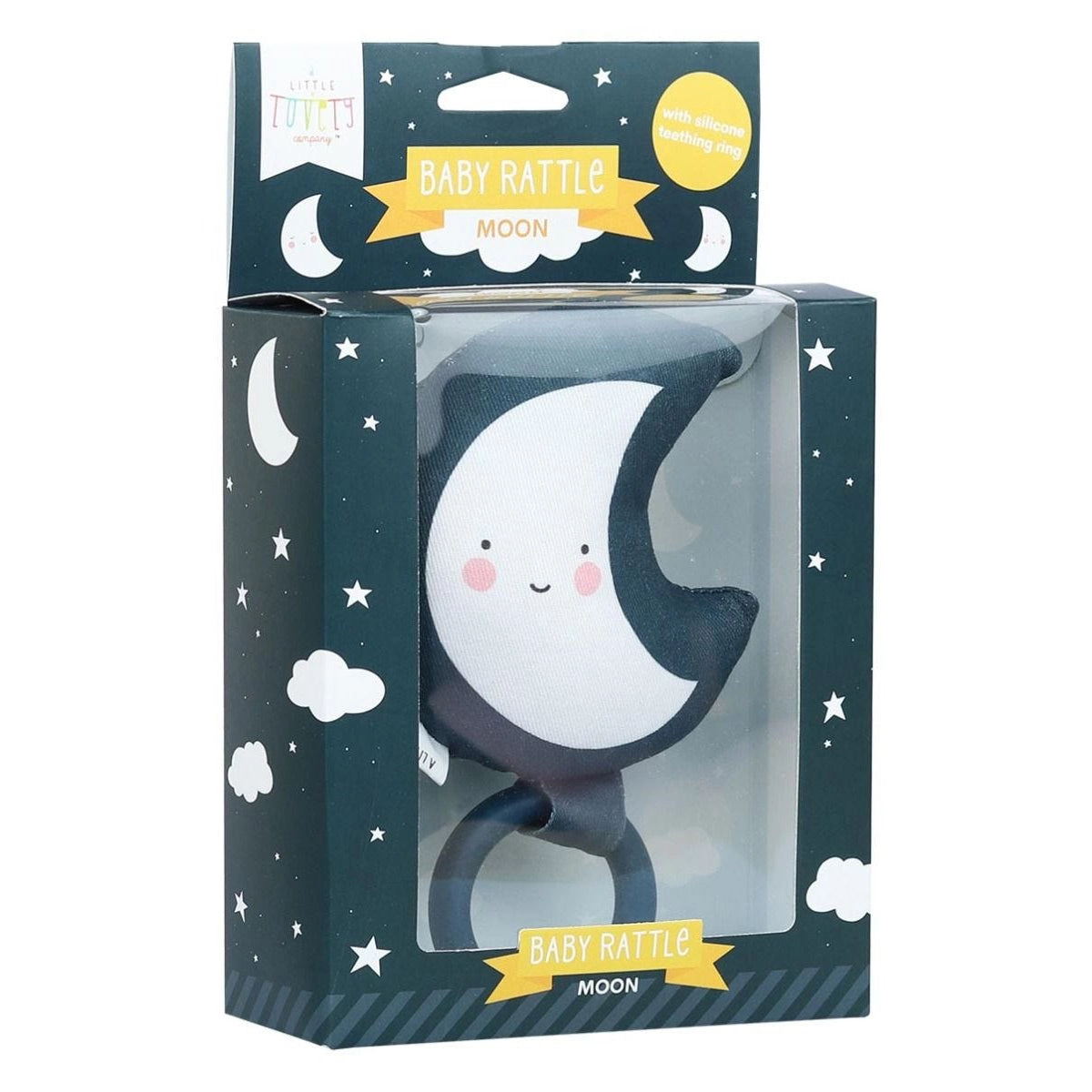 A Little Lovely Company Baby Rattle Moon