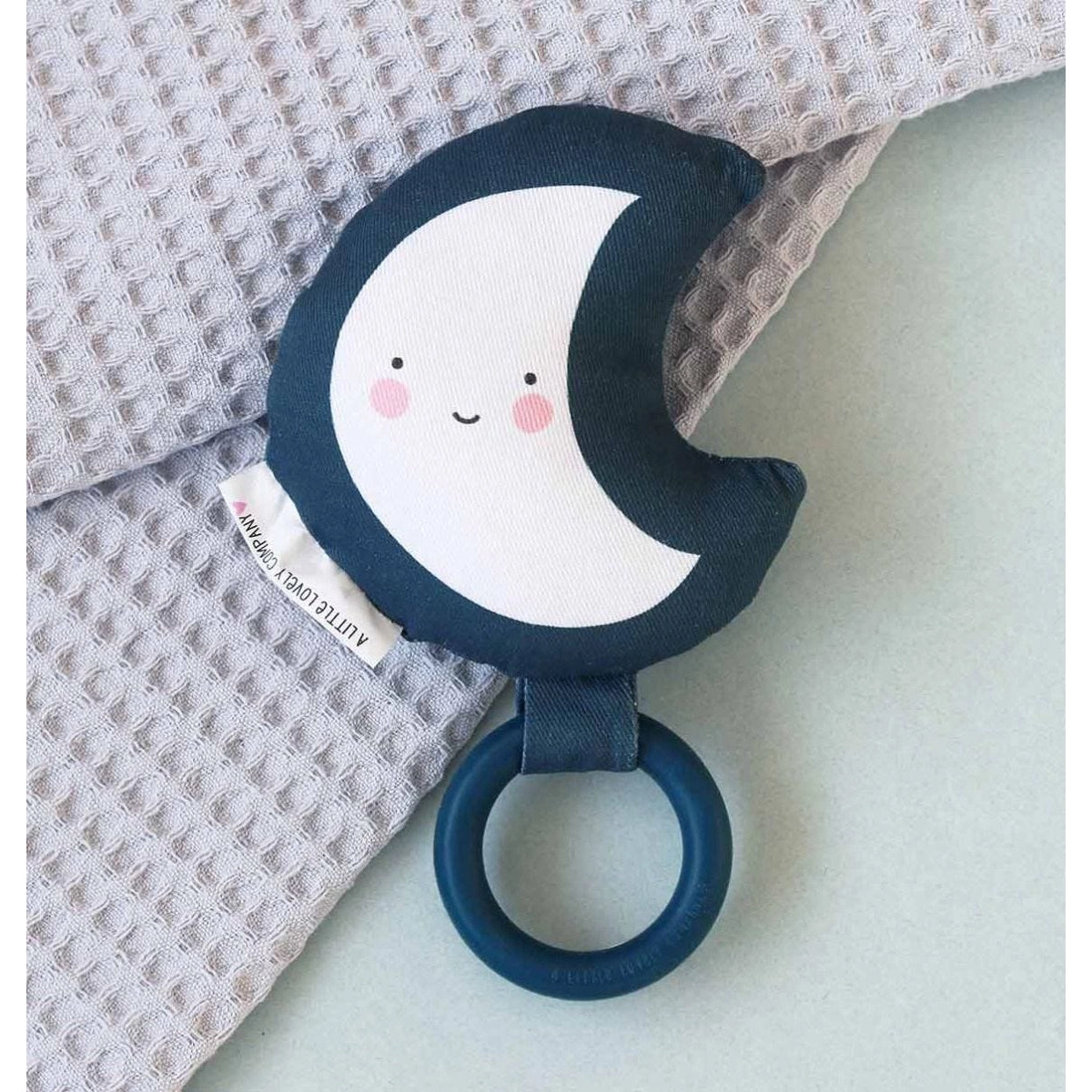 A Little Lovely Company Baby Rattle Moon