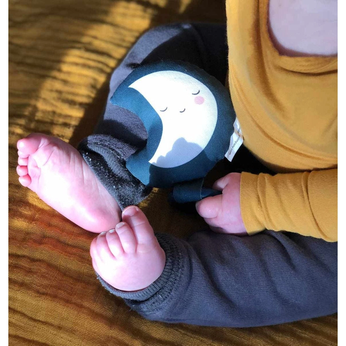 A Little Lovely Company Baby Rattle Moon