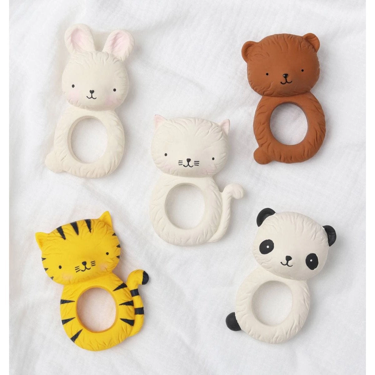 A Little Lovely Company Teether Ring - Tiger