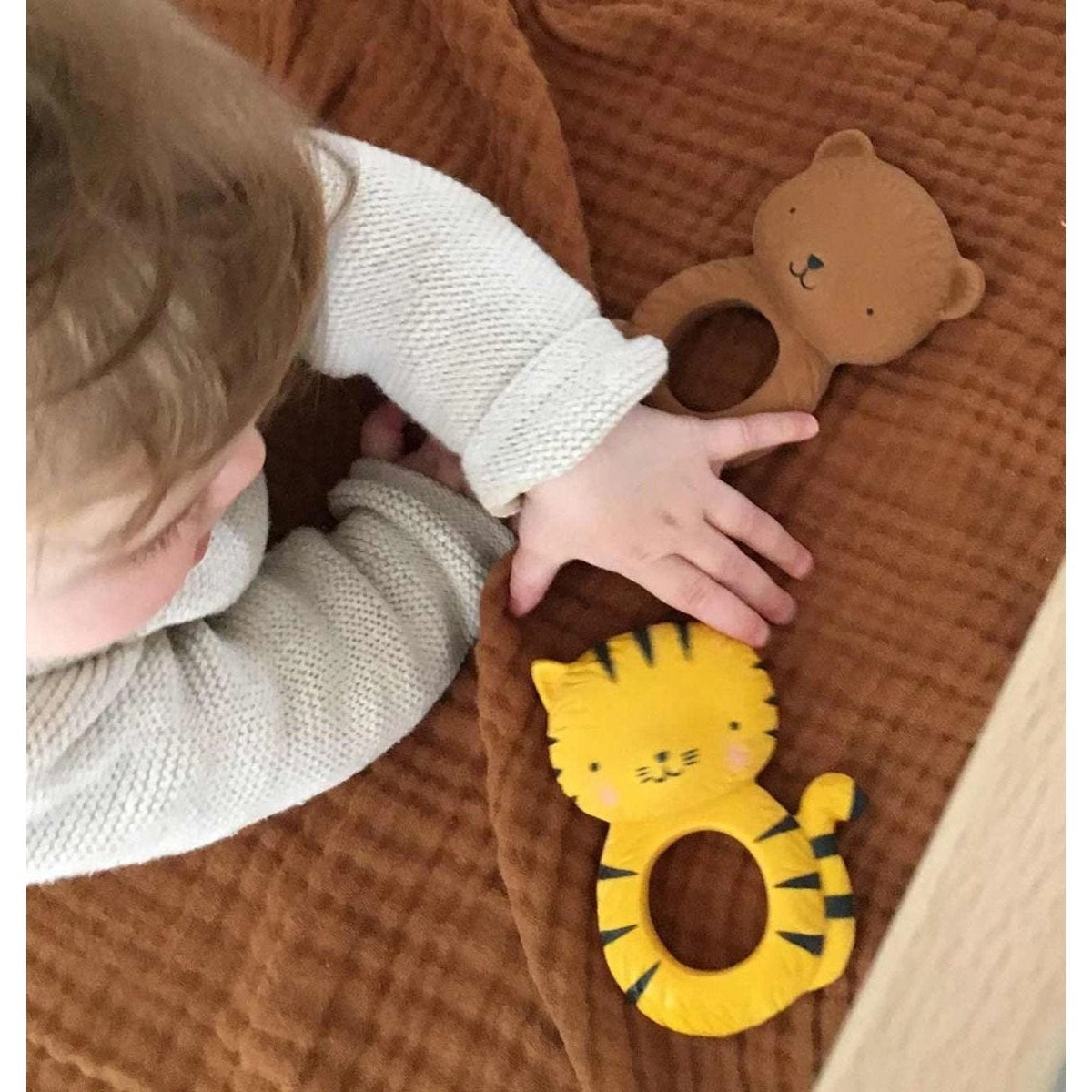 A Little Lovely Company Teether Ring - Tiger