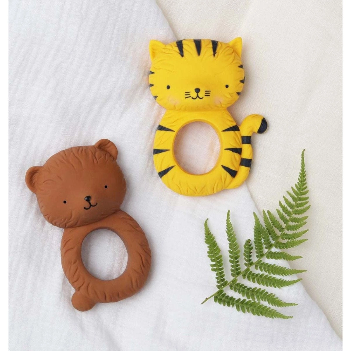 A Little Lovely Company Teether Ring - Tiger