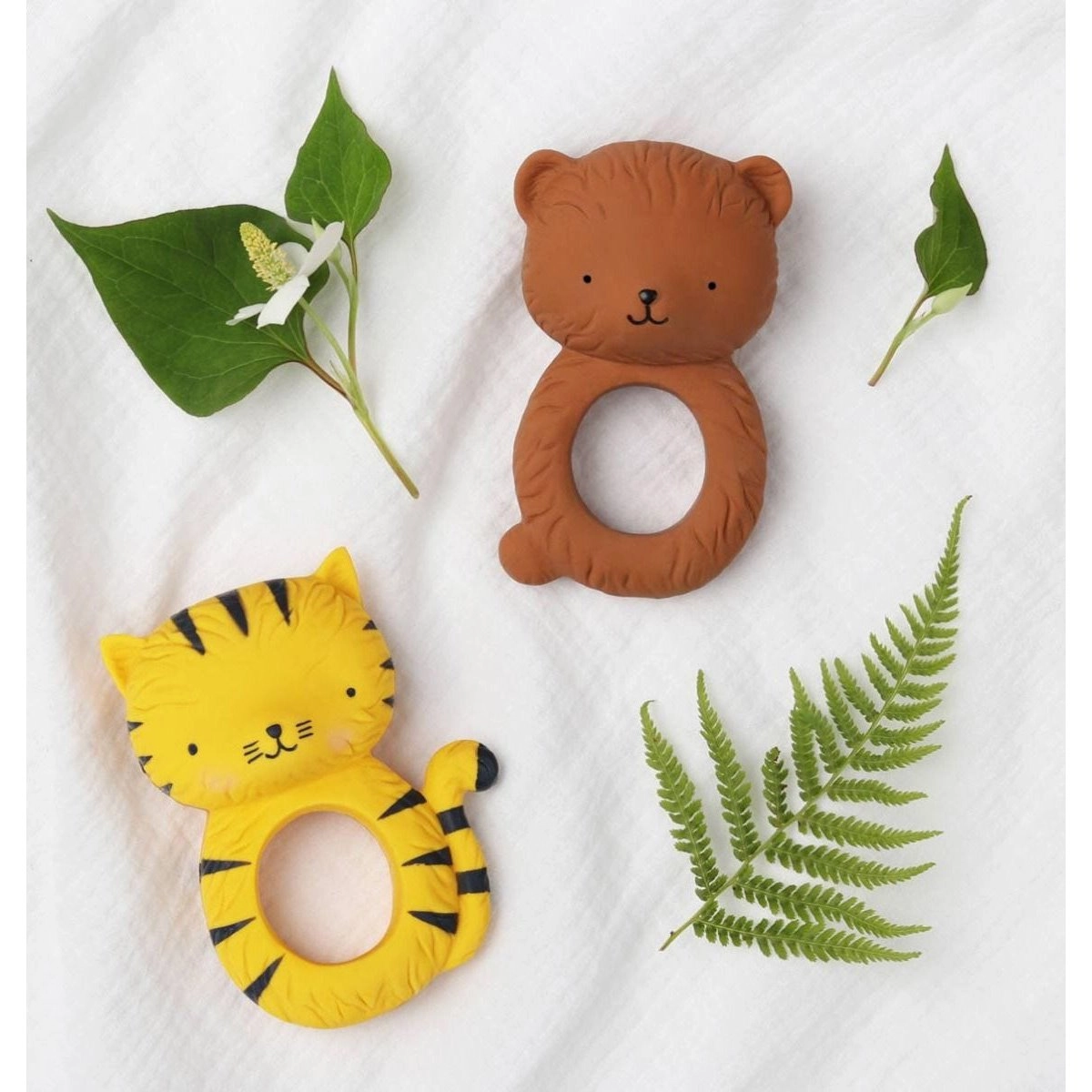 A Little Lovely Company Teether Ring - Tiger