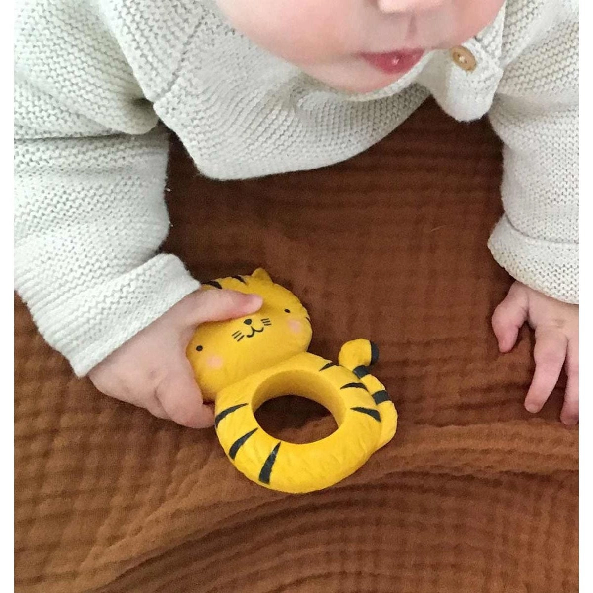 A Little Lovely Company Teether Ring - Tiger