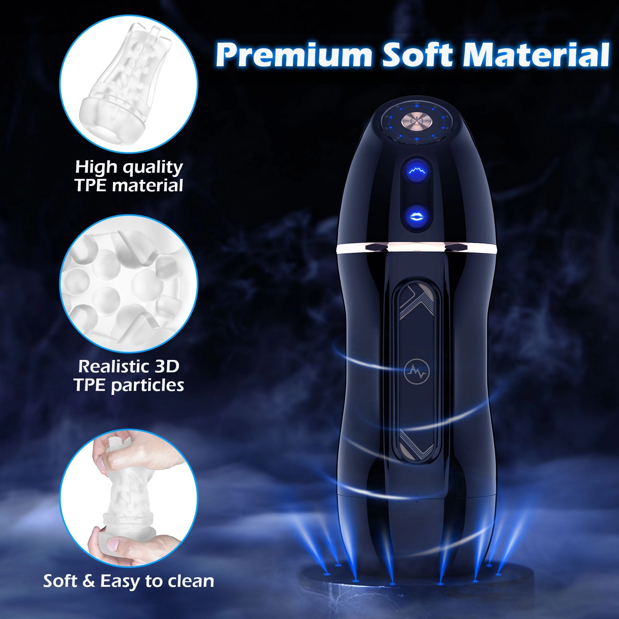 Automatic Sucking Male Masturbator with Vibration