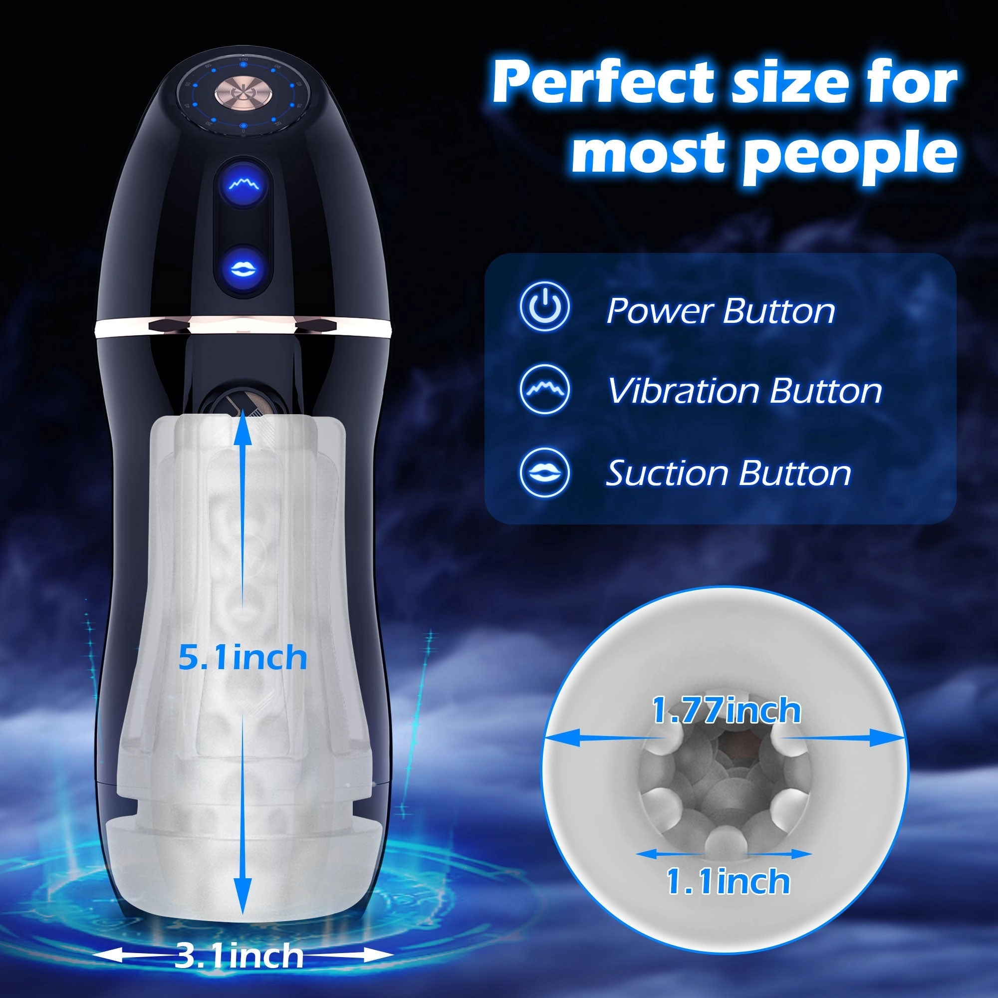 Automatic Sucking Male Masturbator with Vibration