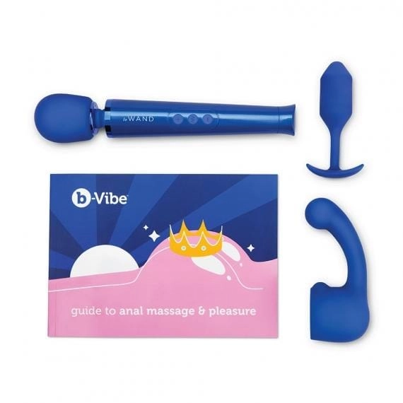 b-Vibe Massage Wand with Anal Kit and Education Set