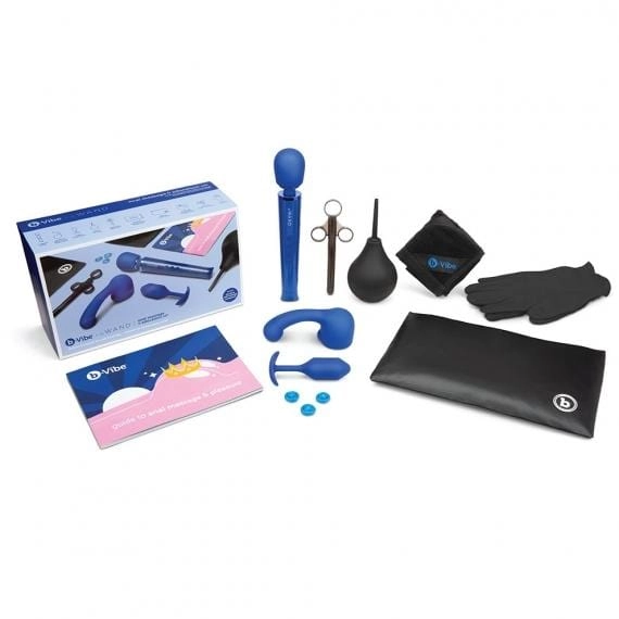b-Vibe Massage Wand with Anal Kit and Education Set