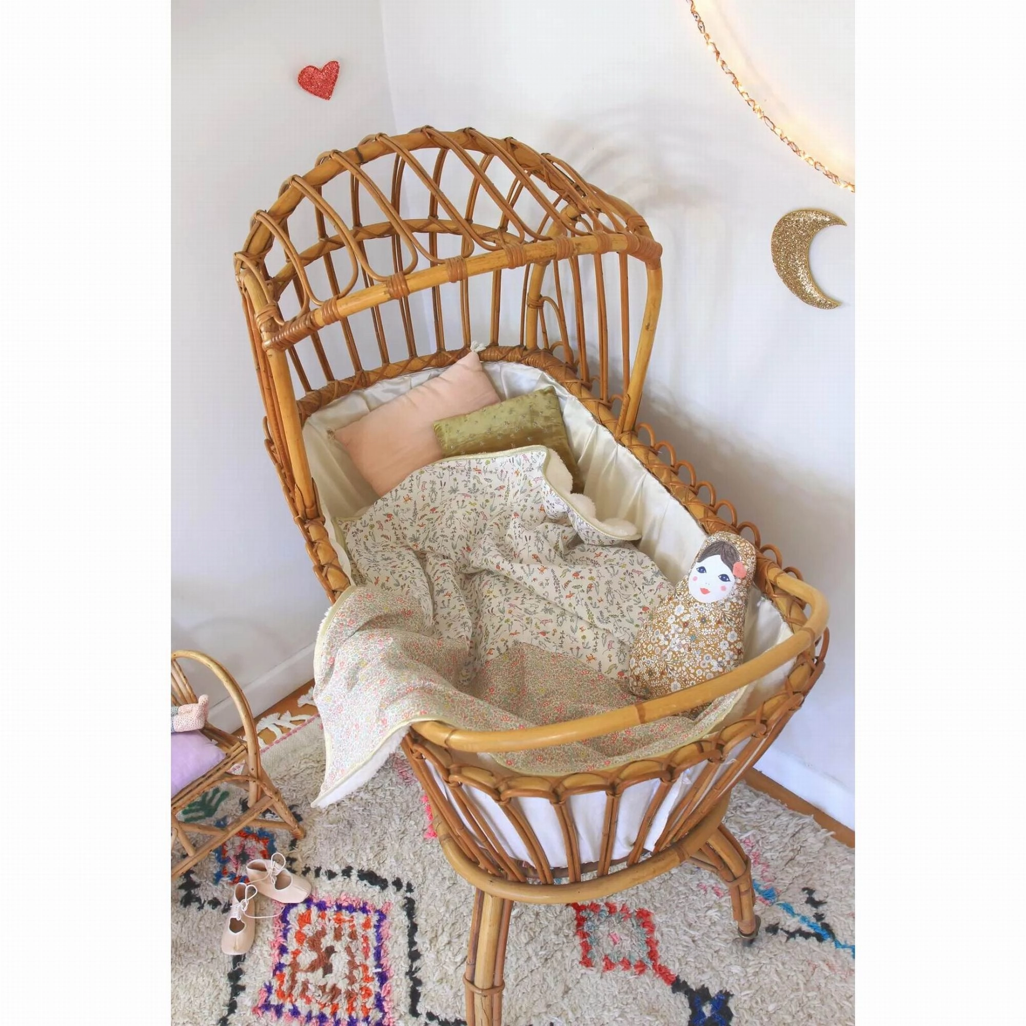 Barnabe aime le café Baby Blanket Céleste / Paloma 73X90CM