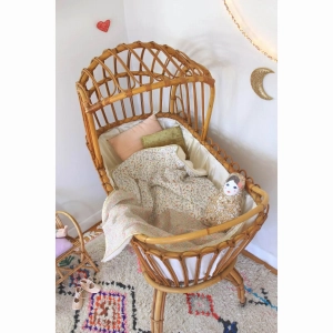 Barnabe aime le café Baby Blanket Céleste / Paloma 73X90CM