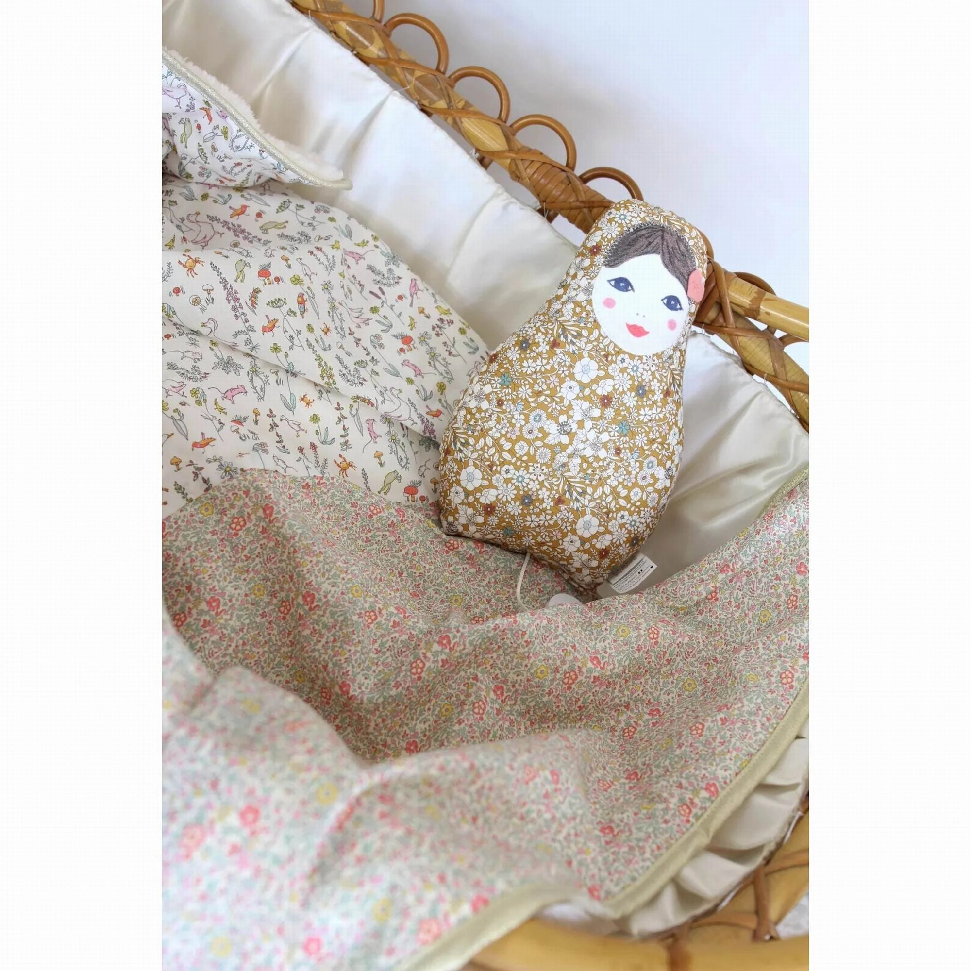 Barnabe aime le café Baby Blanket Céleste / Paloma 73X90CM