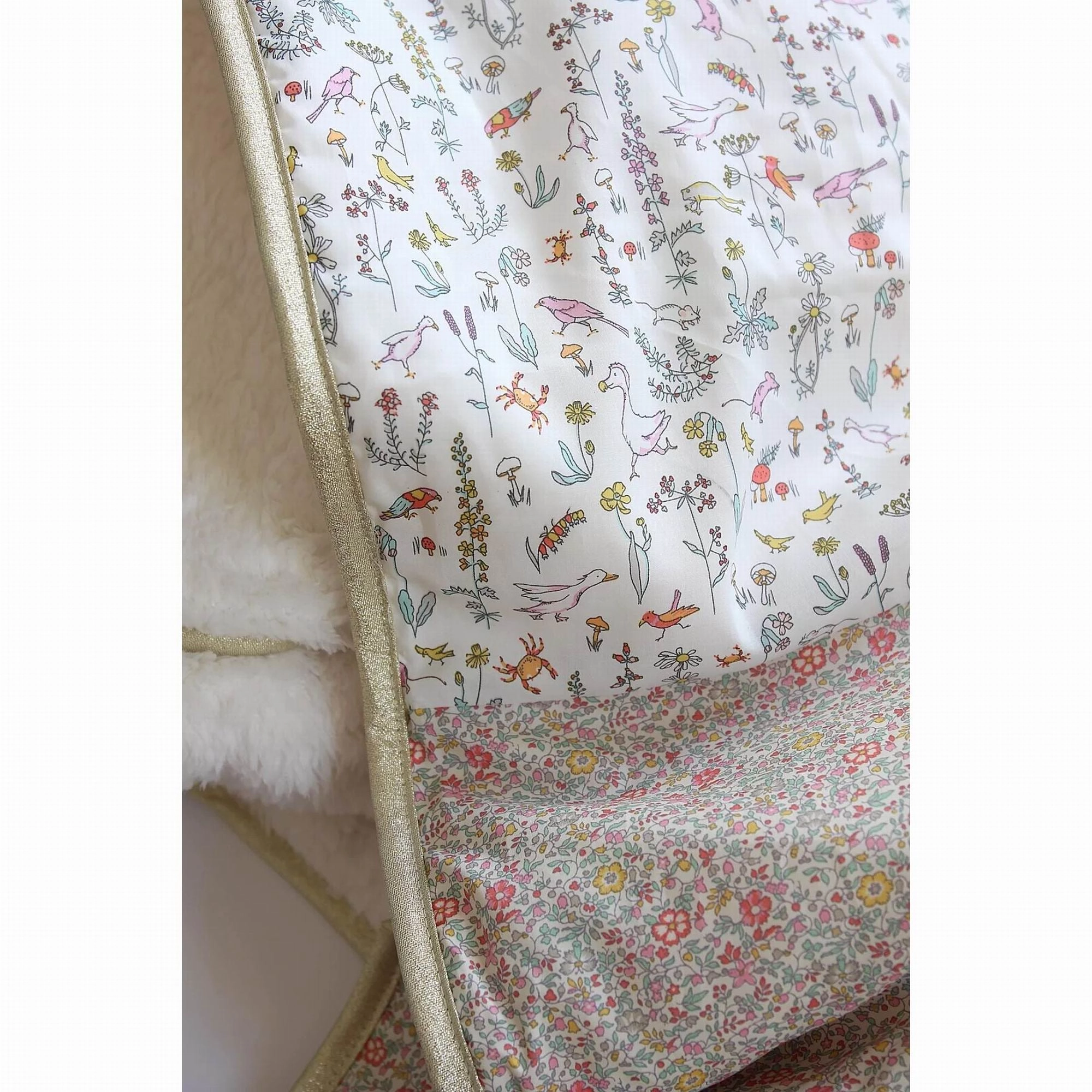 Barnabe aime le café Baby Blanket Céleste / Paloma 73X90CM