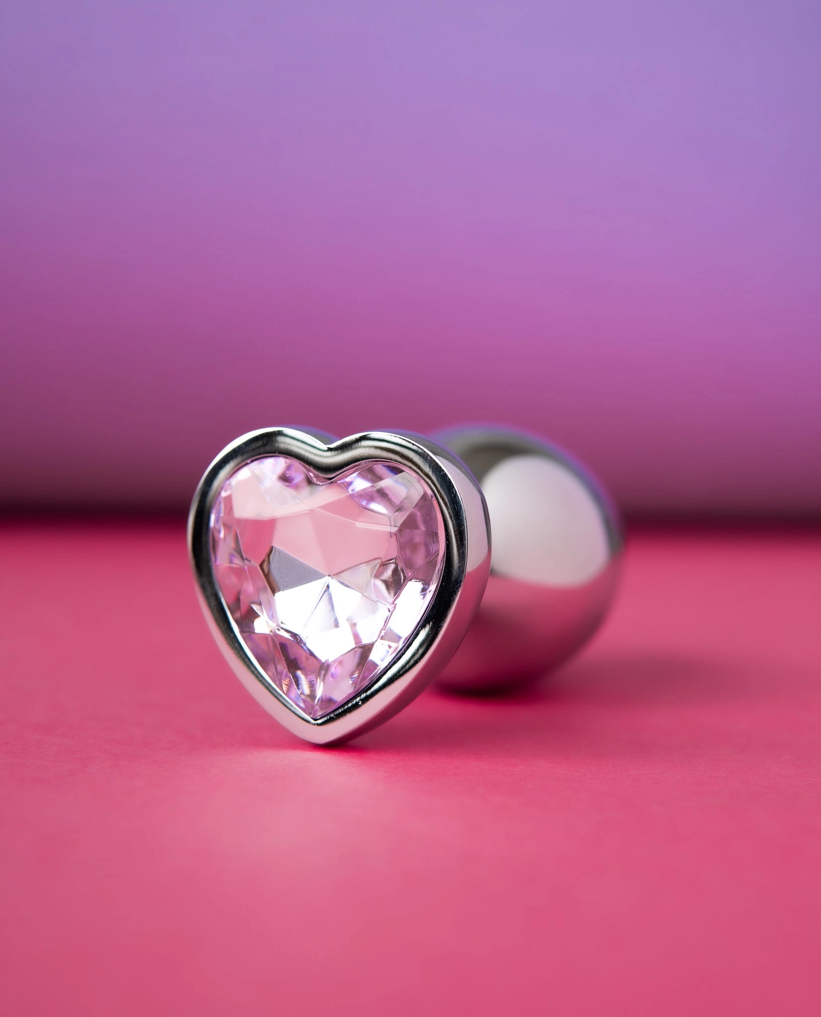 Bejewelled Heart Metal Butt Plug Bundle