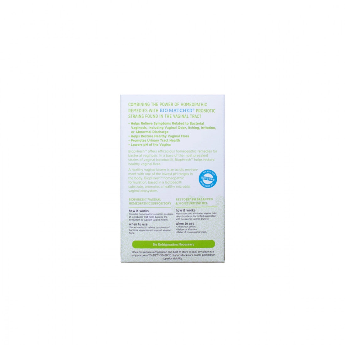 BiopHresh Vaginal Probiotic Suppository (10ct.)