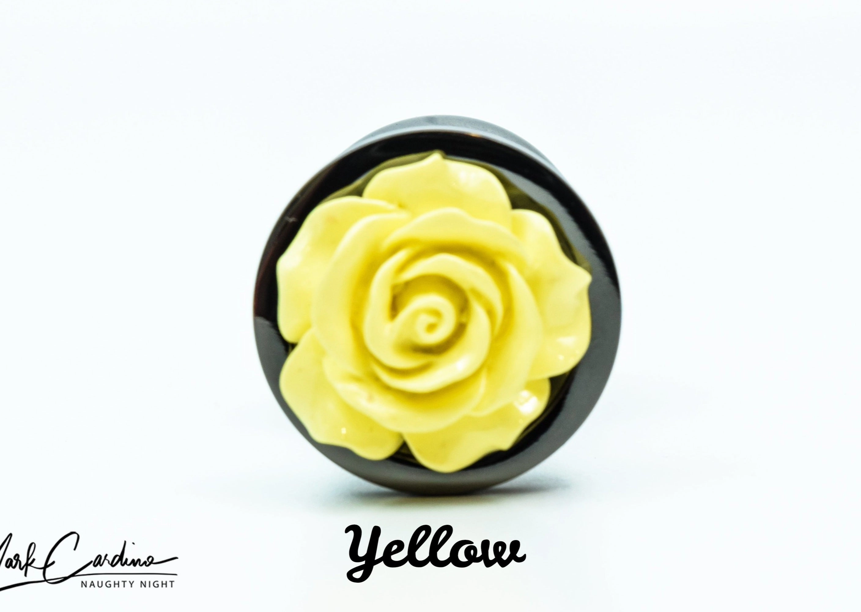 Black Gunmetal Flower Butt Plugs