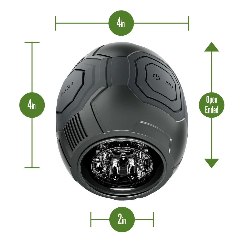 Blush M For Men | Dome X – Vibrating Automatic Male Masturbator With Easy-Grip Discreet Dome Design Stroker – Black