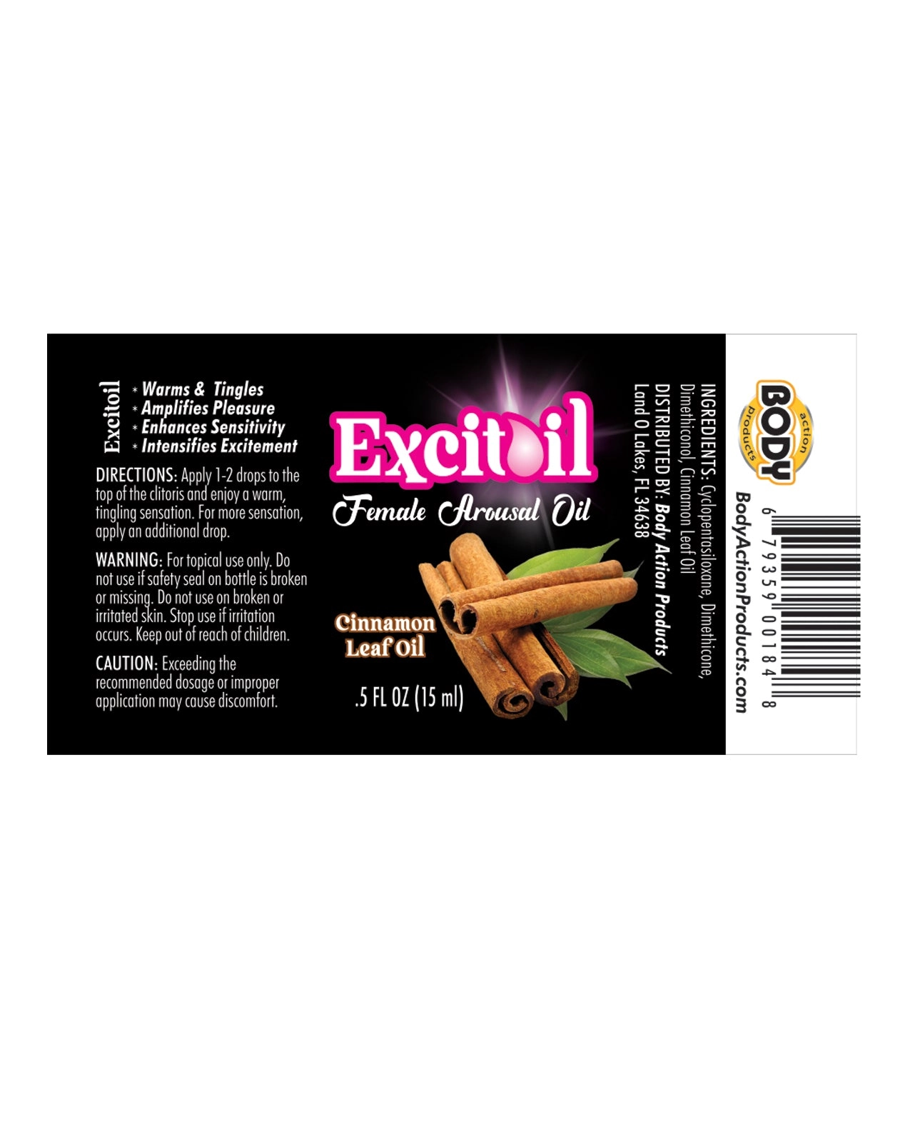 Body Action Peppermint Arousal Oil
