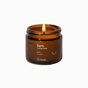 Burn no. 0 Unscented Massage Candle by Maude