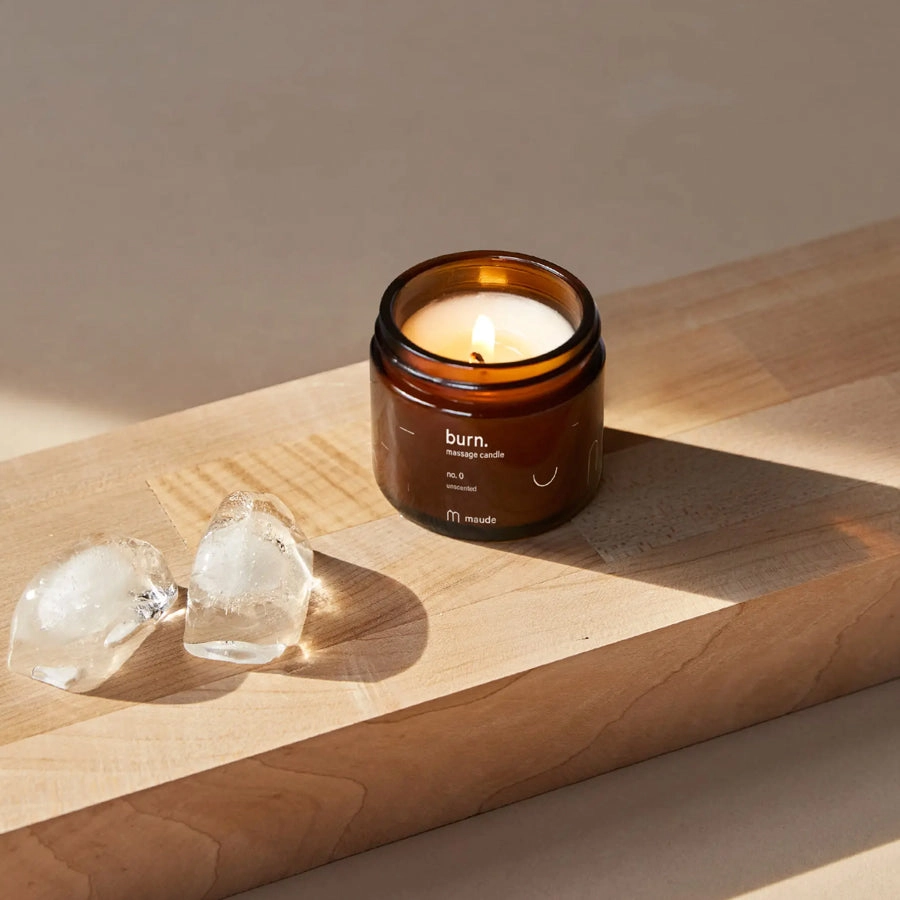 Burn no. 0 Unscented Massage Candle by Maude