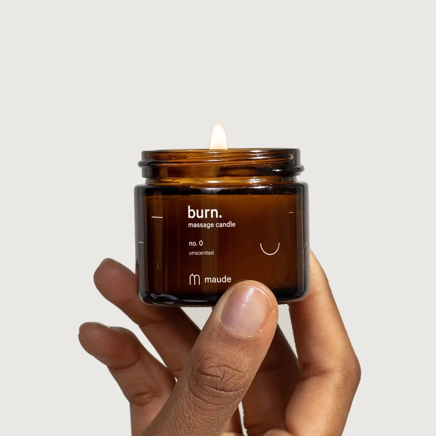 Burn no. 0 Unscented Massage Candle by Maude