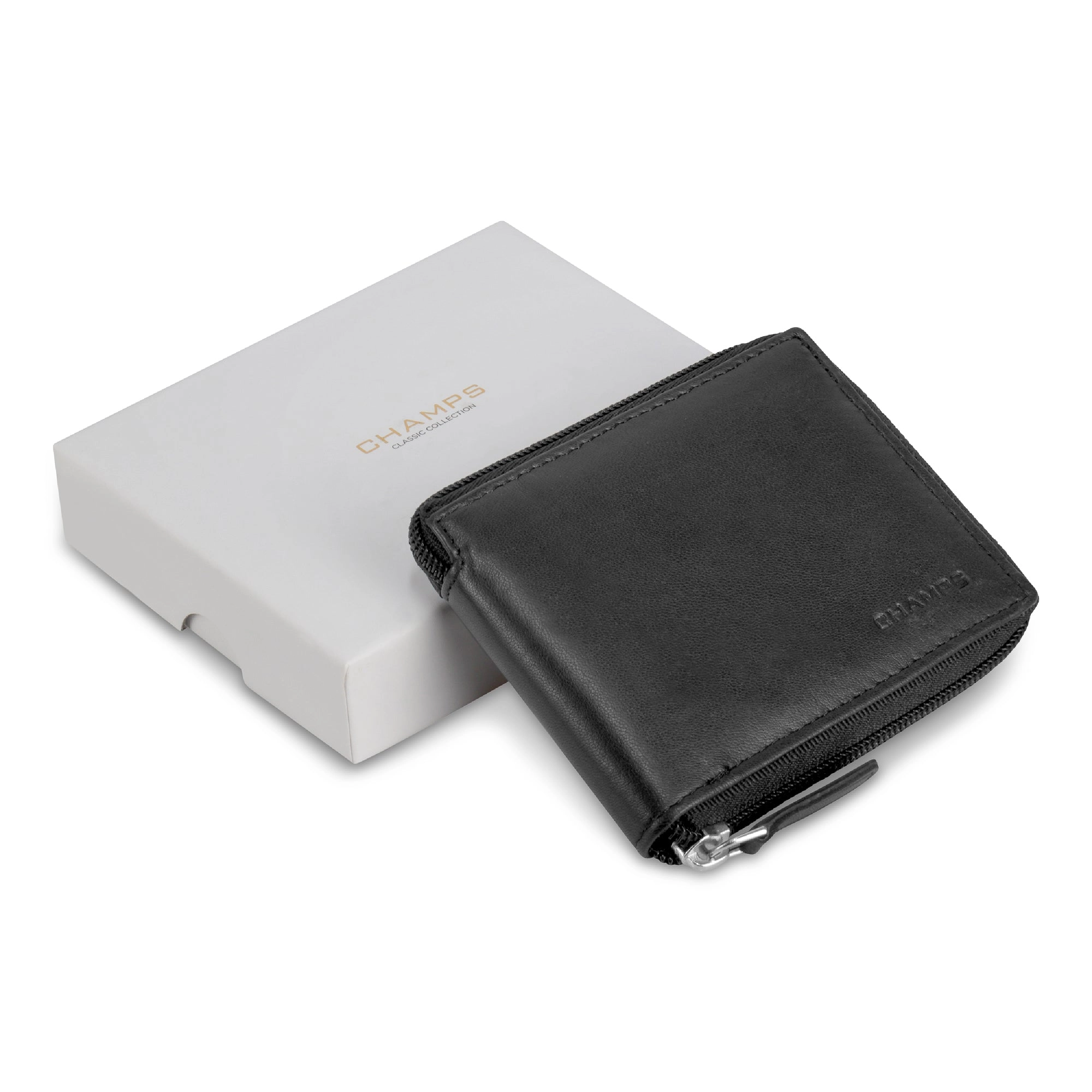 Classic / Leather Zip-Around Wallet *Drop Ship*