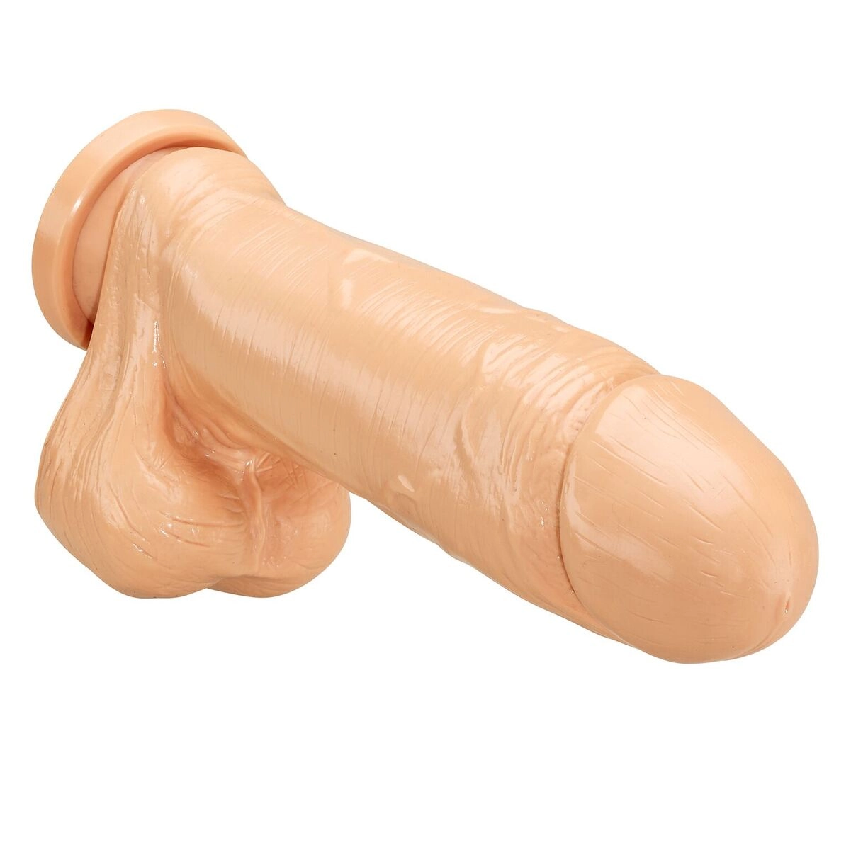 Cloud 9 Thick Dong W/balls & Suction 9in