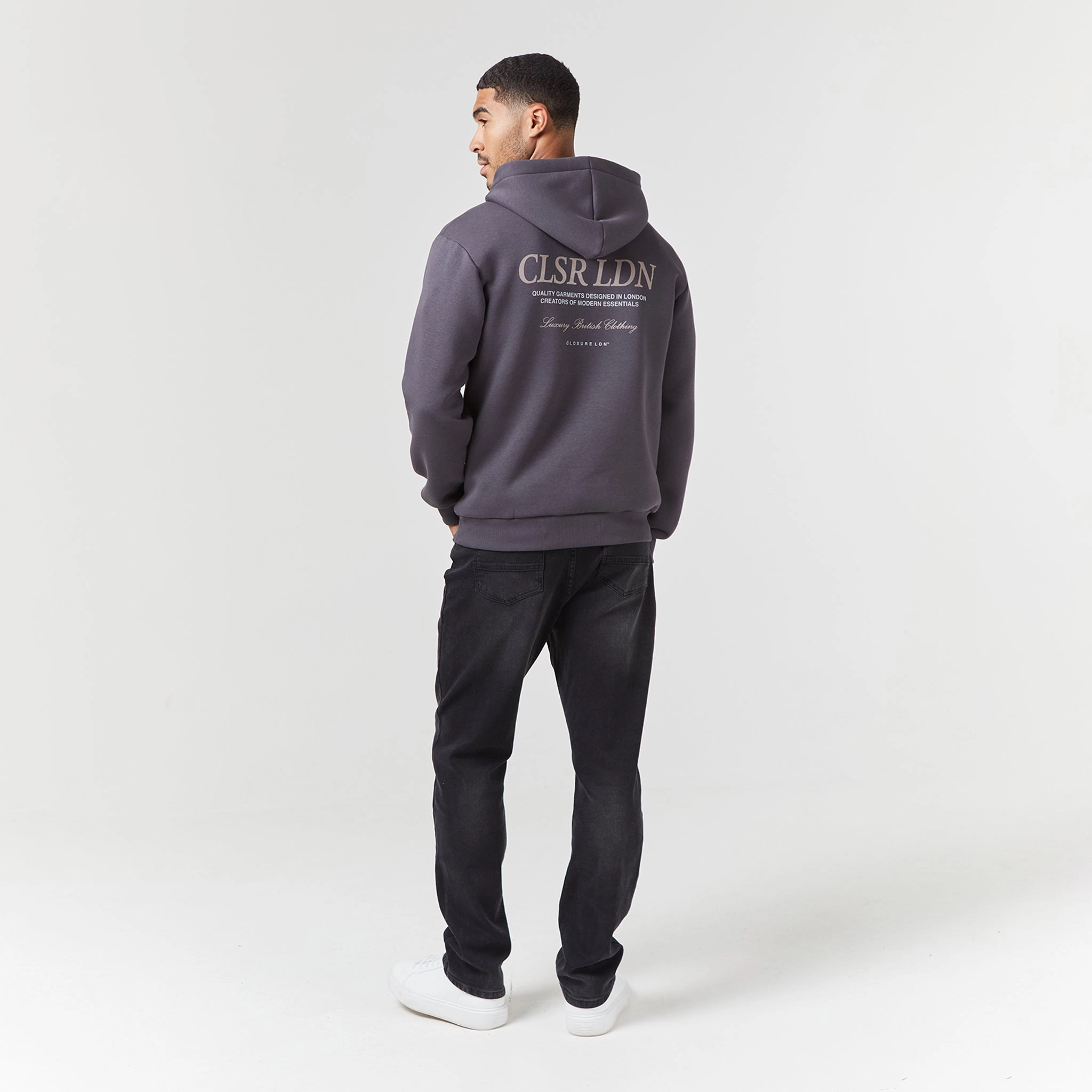 CLSR LDN Luxe Hoodie | Charcoal