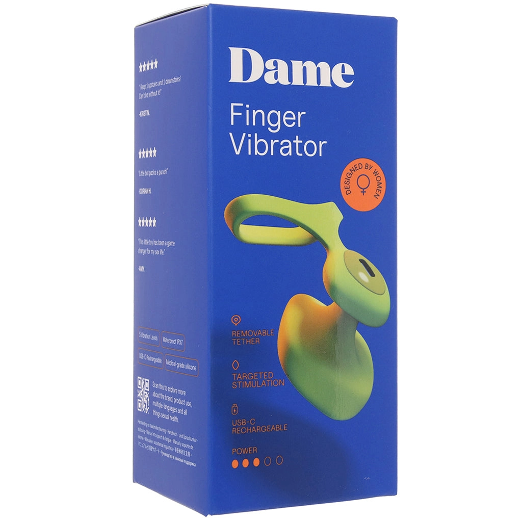 Dame Fin 2.0 Finger Vibe in Citrus