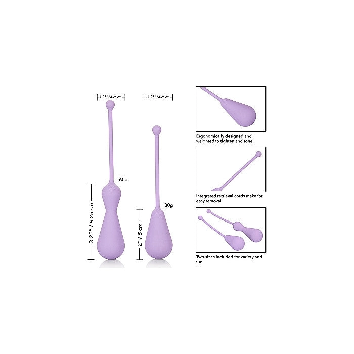 Dr. Laura Berman - Silicone Kegel Weighted Training Kit - Purple