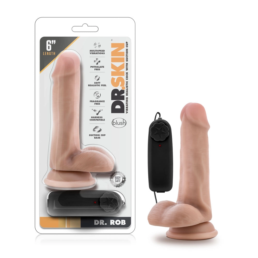 Dr. Rob's 6-Inch Vibrating Buddy with Suction Cup Fun