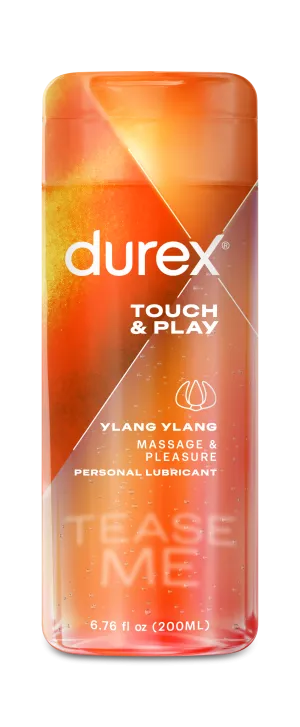 Durex Massage & Play 2 in 1 Lubricant, 6.76 oz, Sensual with Ylang Ylang