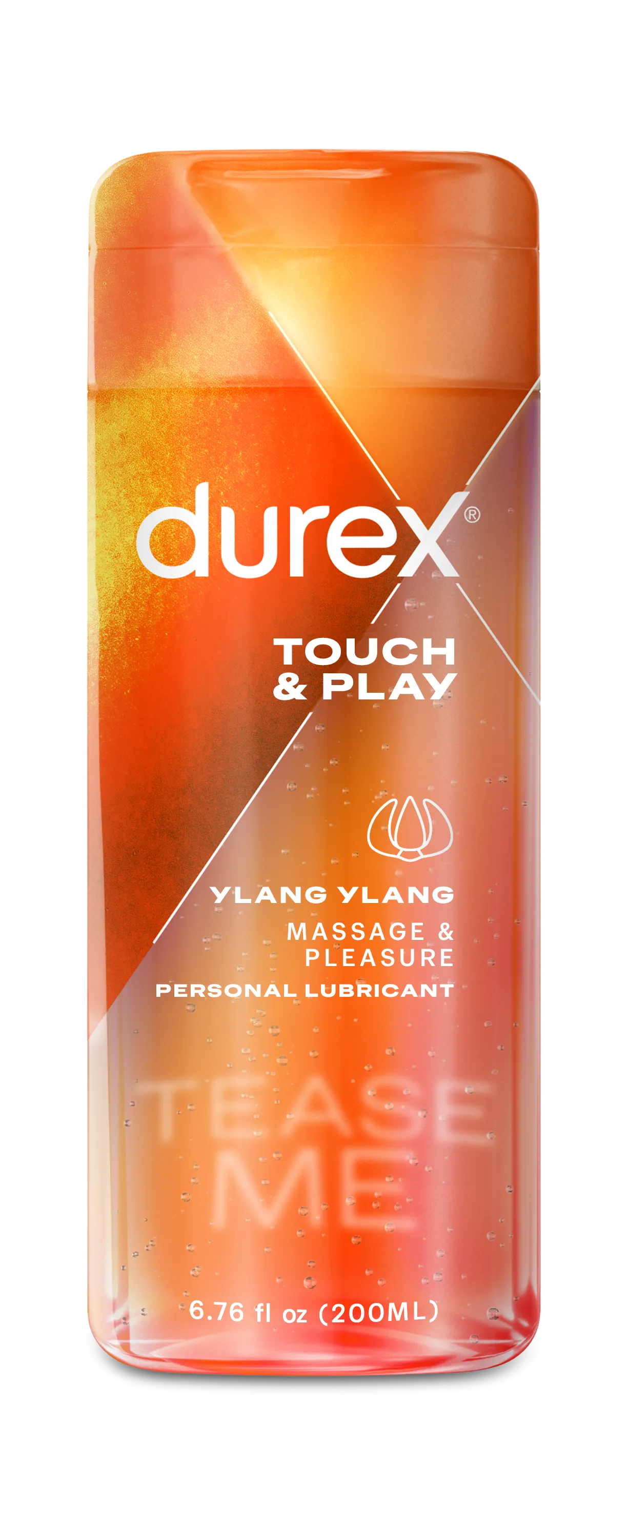 Durex Massage & Play 2 in 1 Lubricant, 6.76 oz, Sensual with Ylang Ylang