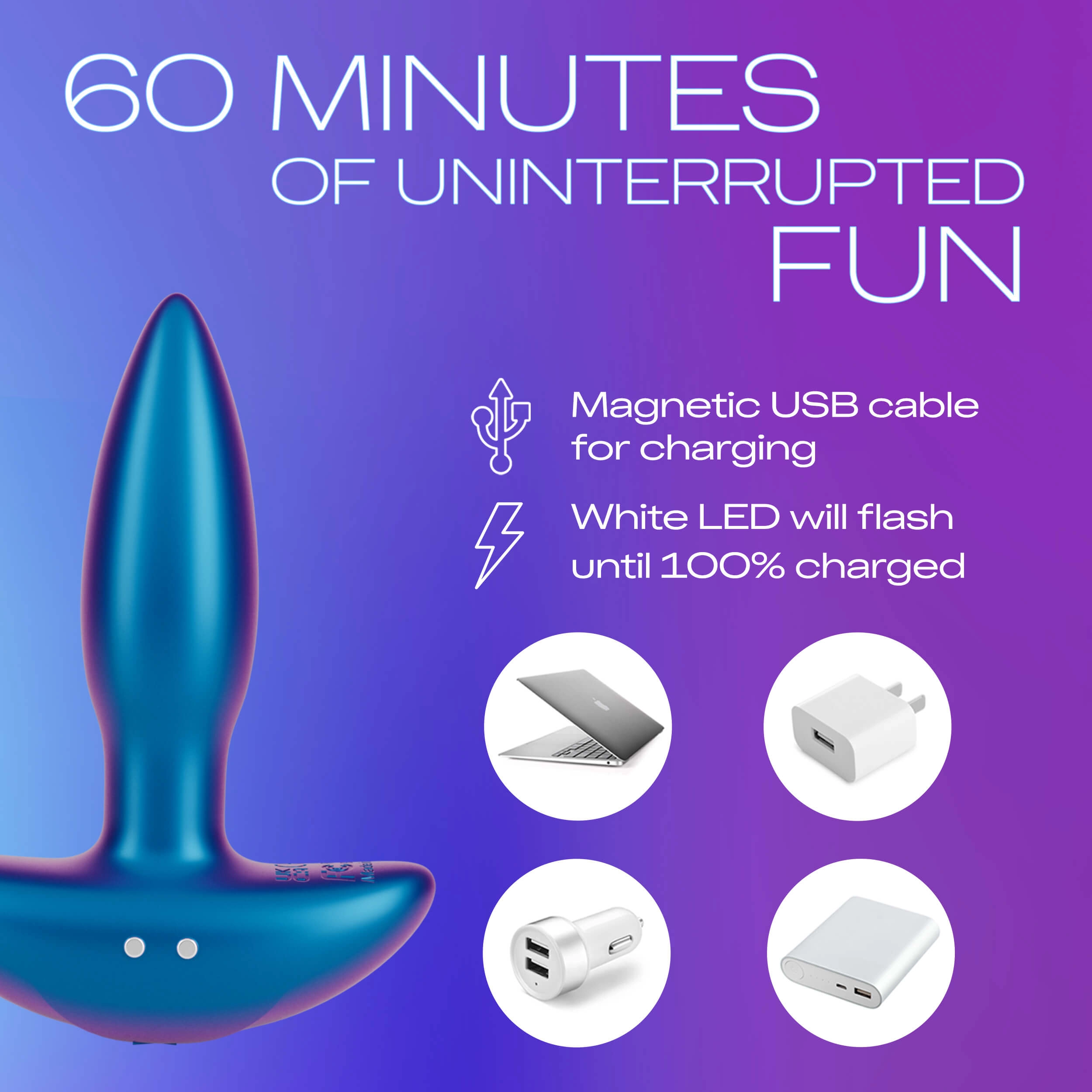 Durex® Play Pop & Buzz Anal Plug