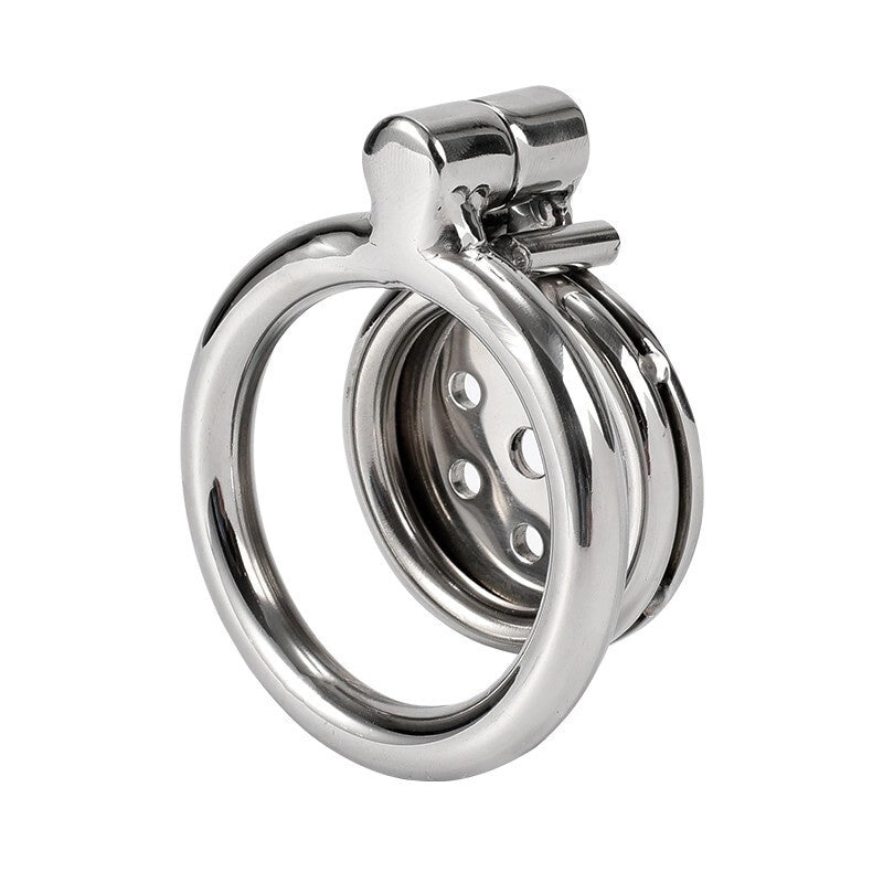 Flat Micro Male Chastity Cage Stainless Steel 50mm