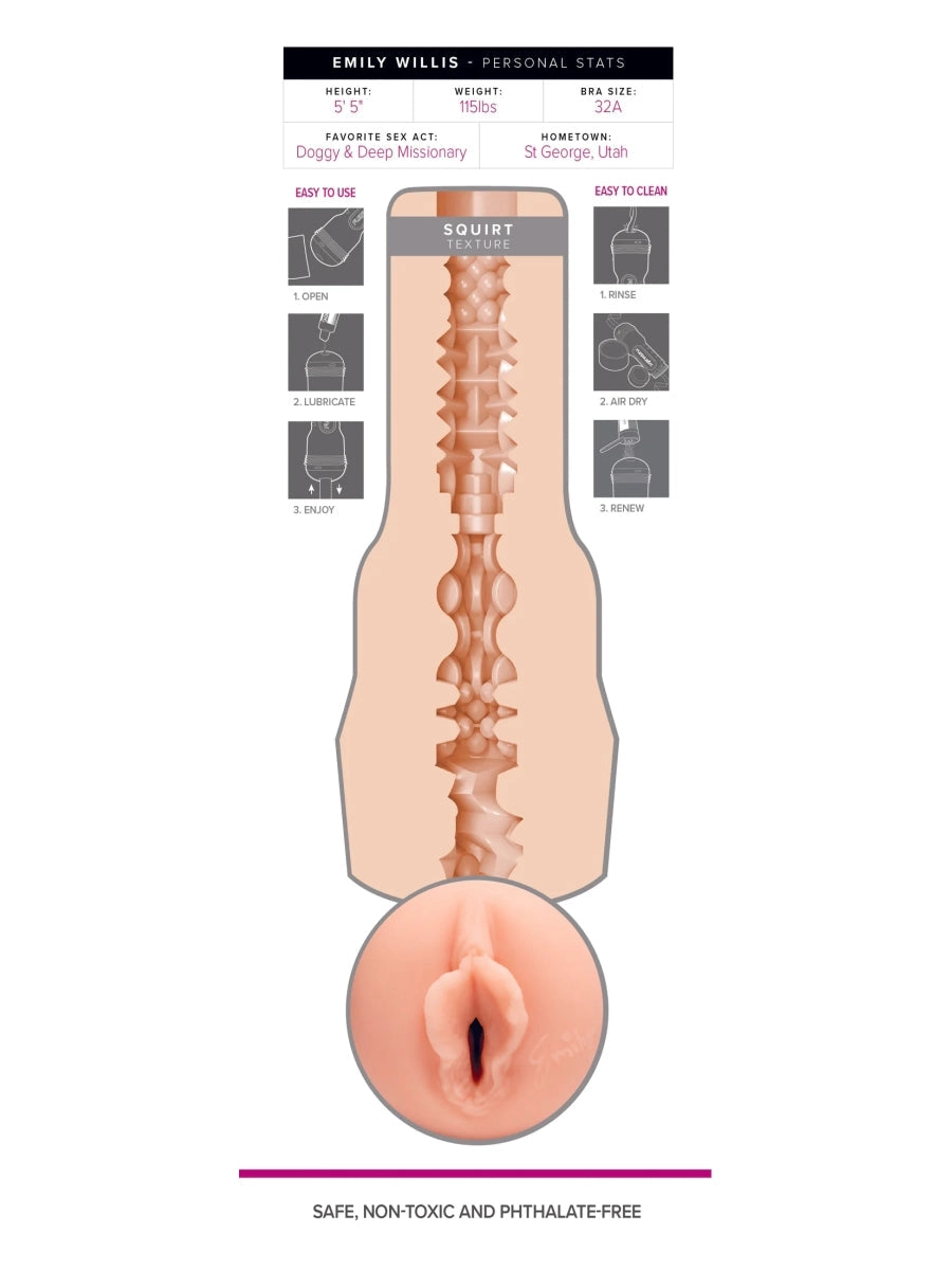 Fleshlight Girls Emily Willis - Squirt Texture