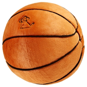 Fluff & Tuff Basketball Dog Toy