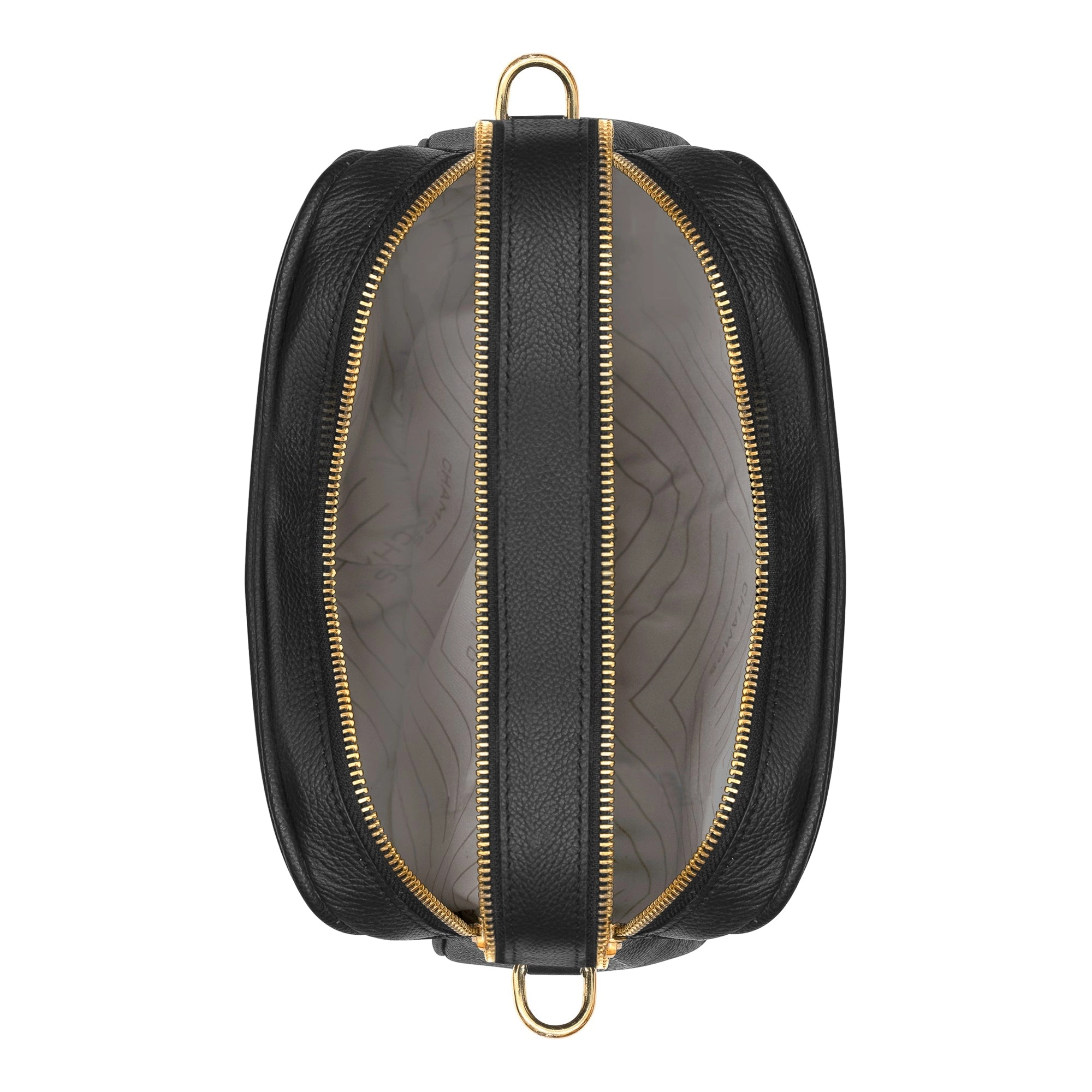 Gala / Leather Double-Zip Shoulder Bag *Drop Ship*