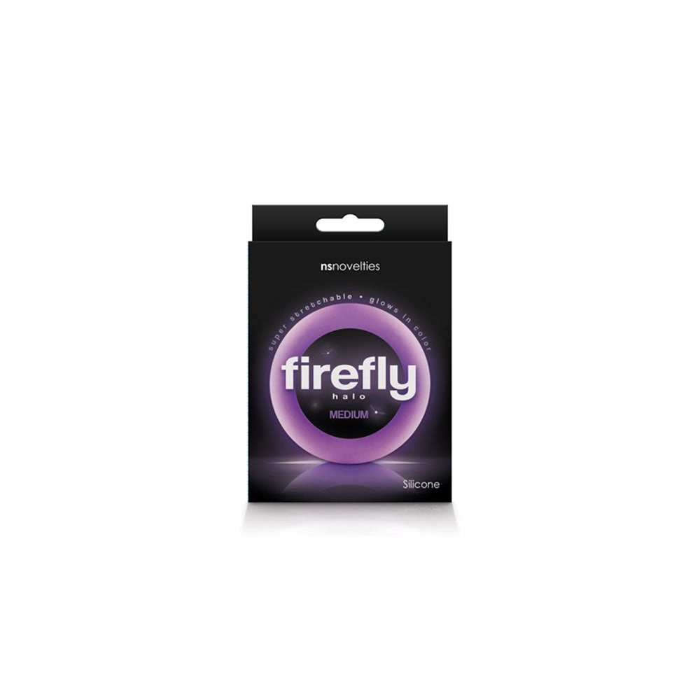 Glow-in-the-Dark Silicone Cock Ring for Enhanced Fun with Firefly Halo