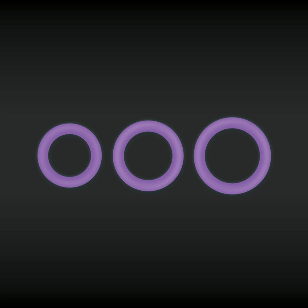 Glow-in-the-Dark Silicone Cock Ring for Enhanced Fun with Firefly Halo