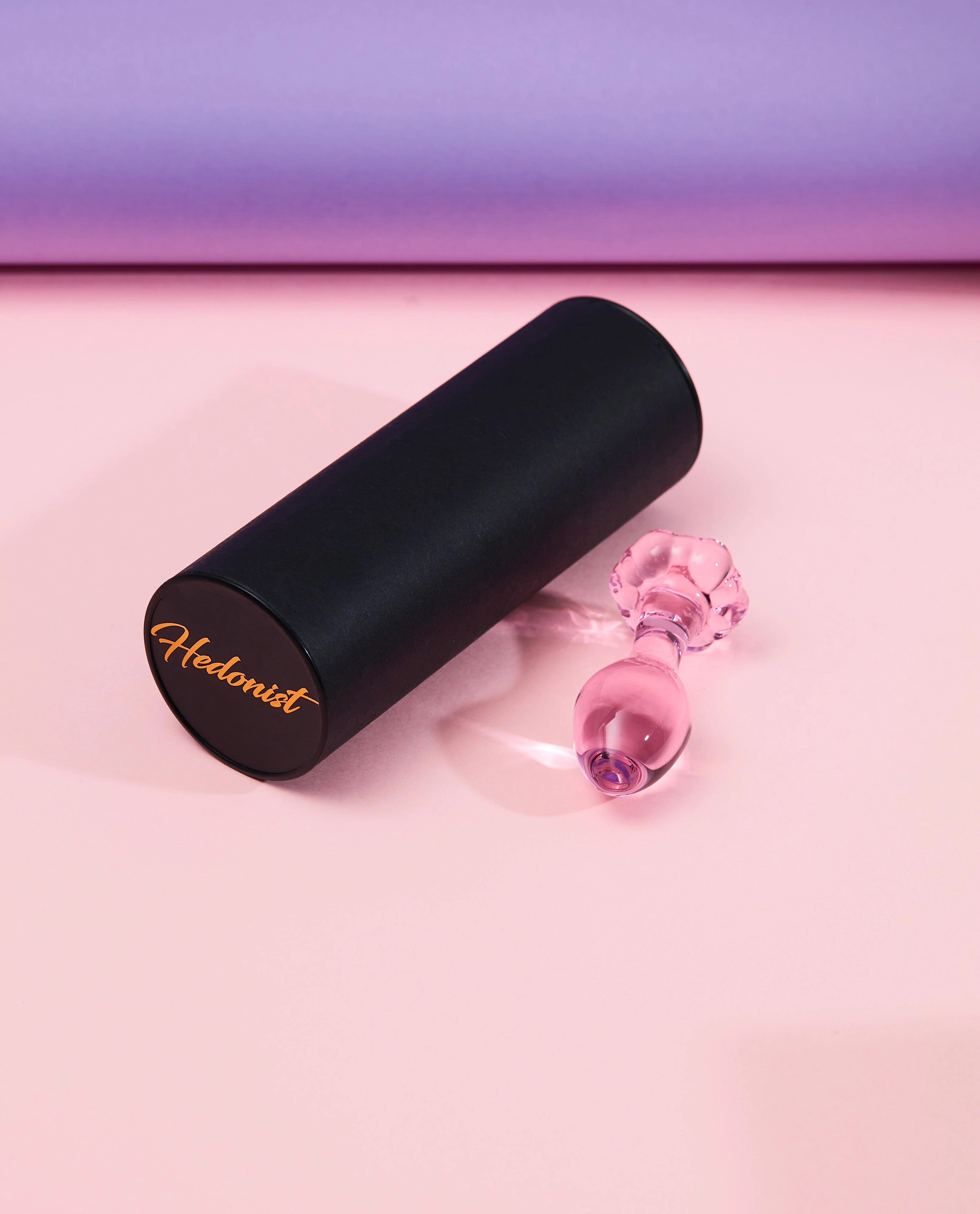 Hedonist Rose Glass Dildo & Anal Plug Bundle