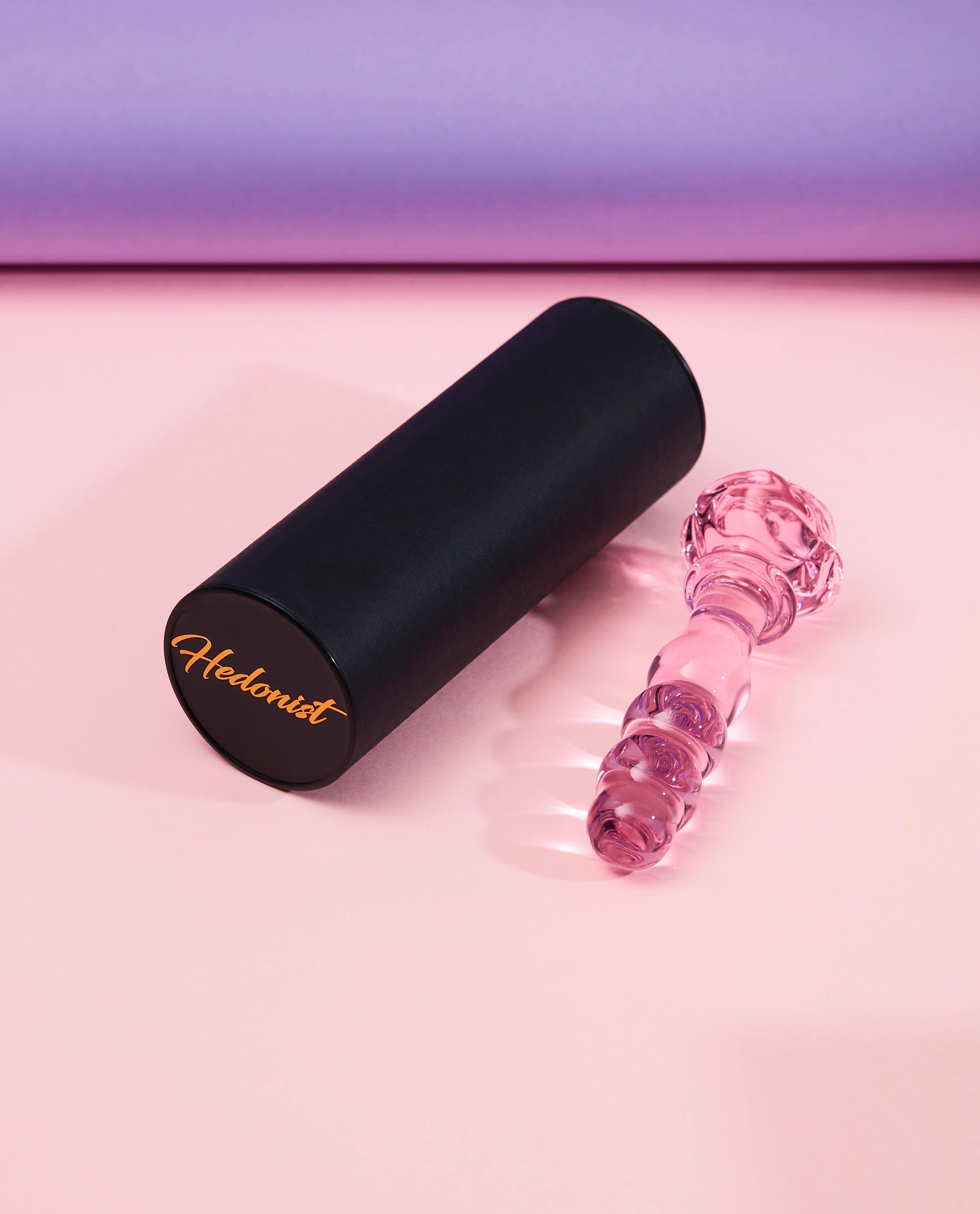 Hedonist Rose Glass Dildo & Anal Plug Bundle