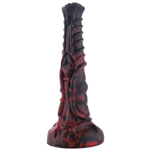 HiSmith Waldolo Silicone Equine Dildo 8.6 Inch - Black/Red