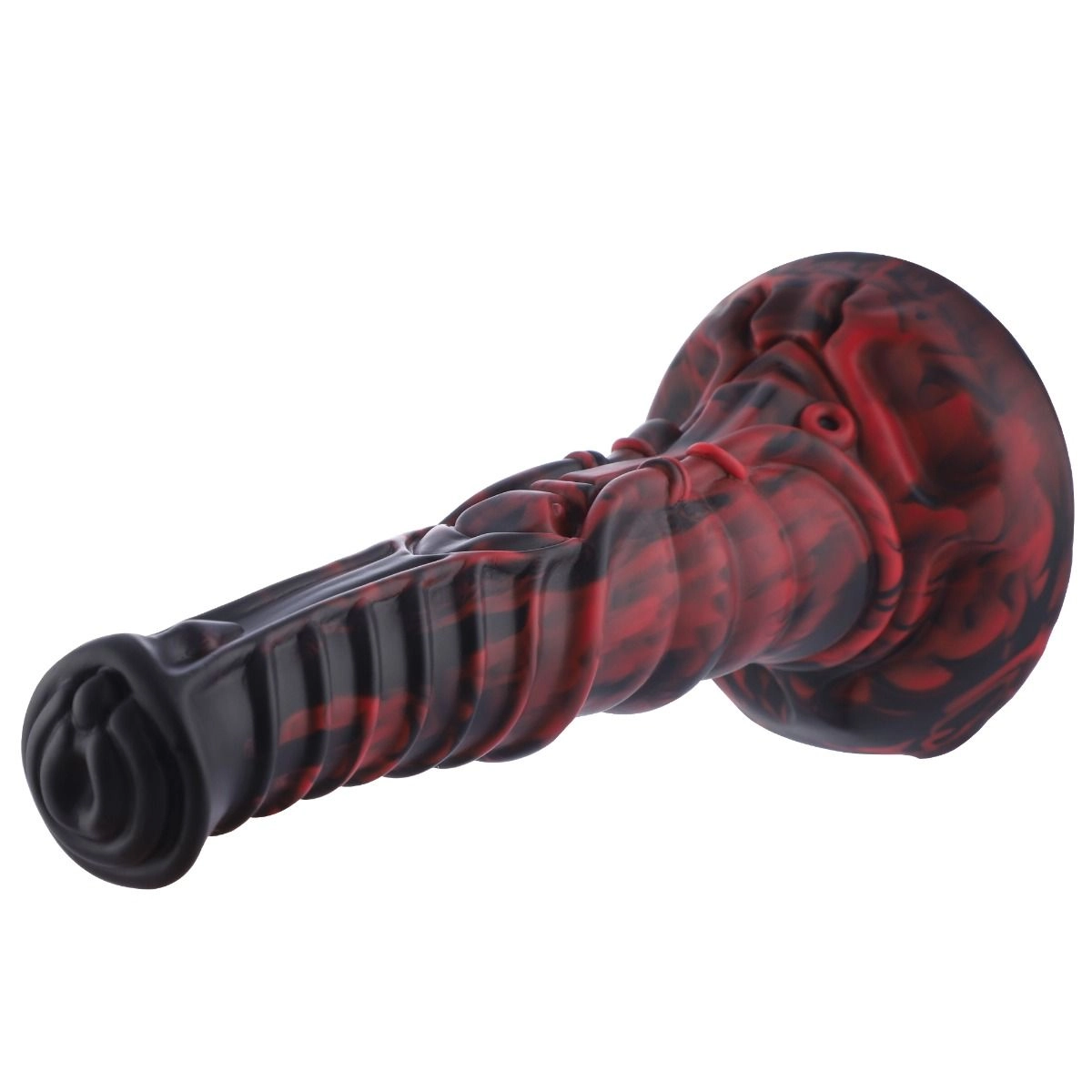 HiSmith Waldolo Silicone Equine Dildo 8.6 Inch - Black/Red