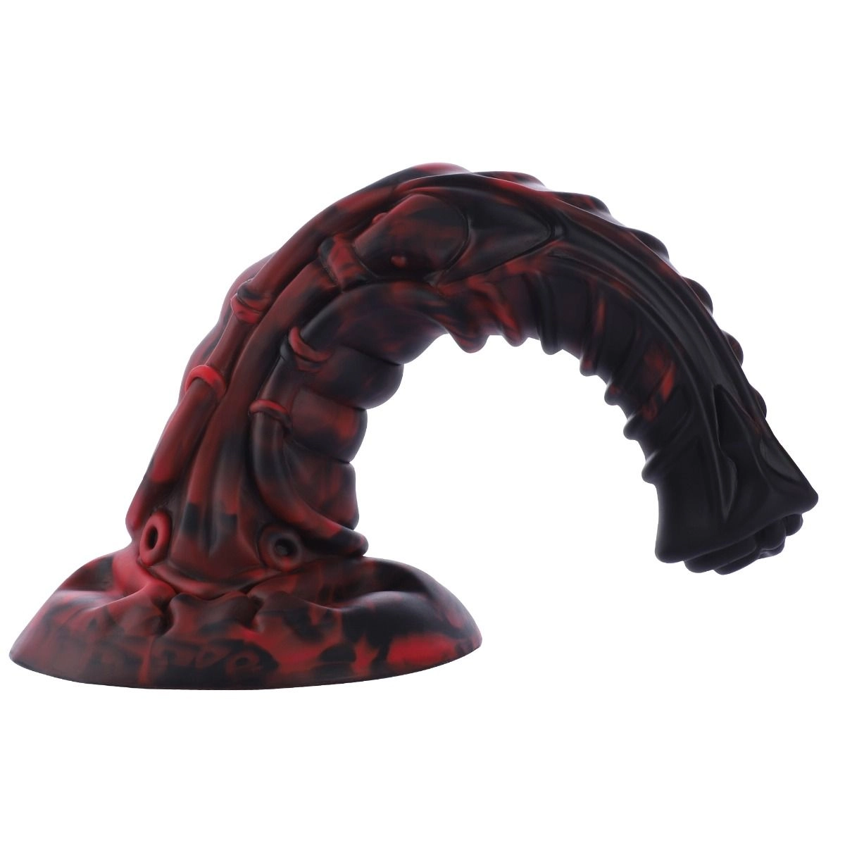HiSmith Waldolo Silicone Equine Dildo 8.6 Inch - Black/Red