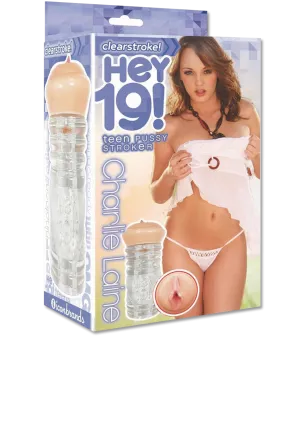 Icon Brands - Hey 19!, ClearStroke Dual End Pussy Charlie Laine - Clear/Vanilla