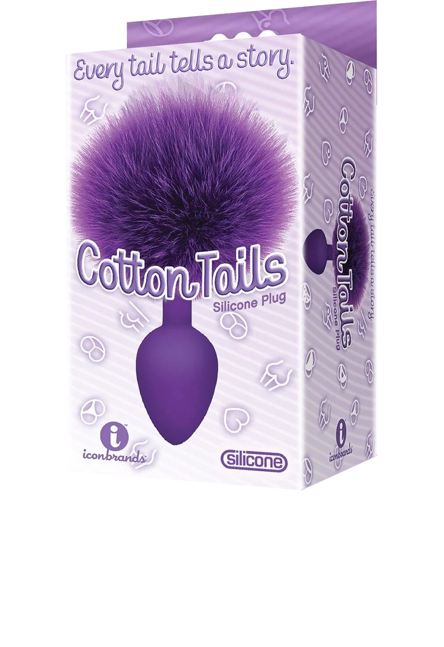 Icon Brands - The 9's - Cottontails Silicone Bunny Tail Butt Plugs
